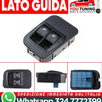 Pulsantiera Alzavetri LATO GUIDA Peugeot ,Citroen Nemo Fiat Fiorino 6490.G8