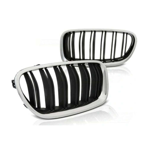 per Serie 5 F10 F11 2010-2017 Griglia M Look Nero Cromato