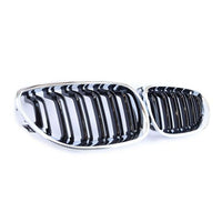 per Serie 5 E60 E61 2003-2010 Griglia M Look Nero Cromato