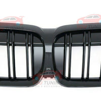 ✔️GRIGLIA ANTERIORE MSPORT 🅱️MW SERIE 3 G20 G21 BMW DOPPIA FASCIA NERO LUCIDO