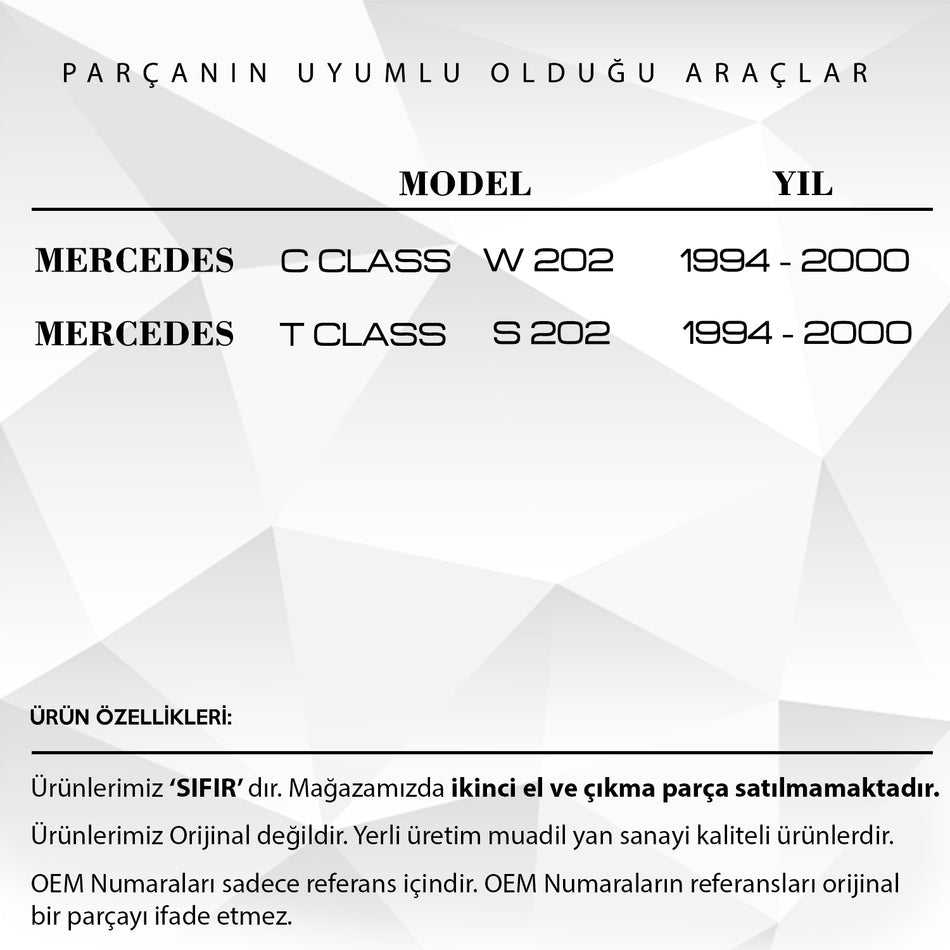 Motorino tergicristalli anteriore Mercedes Classe C W202 S202