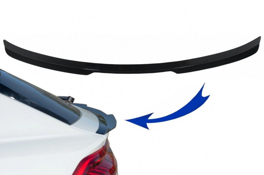 Spoiler per bagagliaio per Audi Q8 SUV (2018-up) Design sportivo Piano Black