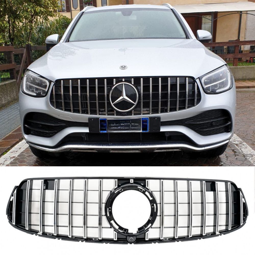 per Mercedes GLC W253 2019-2022 Griglia Radiatore GT AMG 63 Look