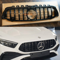 GRIGLIA PANAMERICANA per MERCEDES, CLASSE A W177 2018-2023 ANTERIORE NERA AMG
