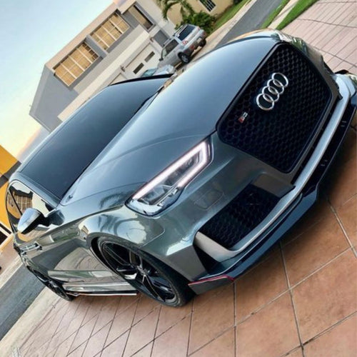 per AUDI A3 8V 2012-2016 Griglia Ottica RS3 Nero a Nido D'ape