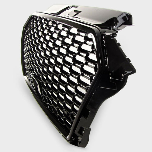 per AUDI A3 8V 2016-2020 Griglia RS Look a Nido D'ape Nero PDC