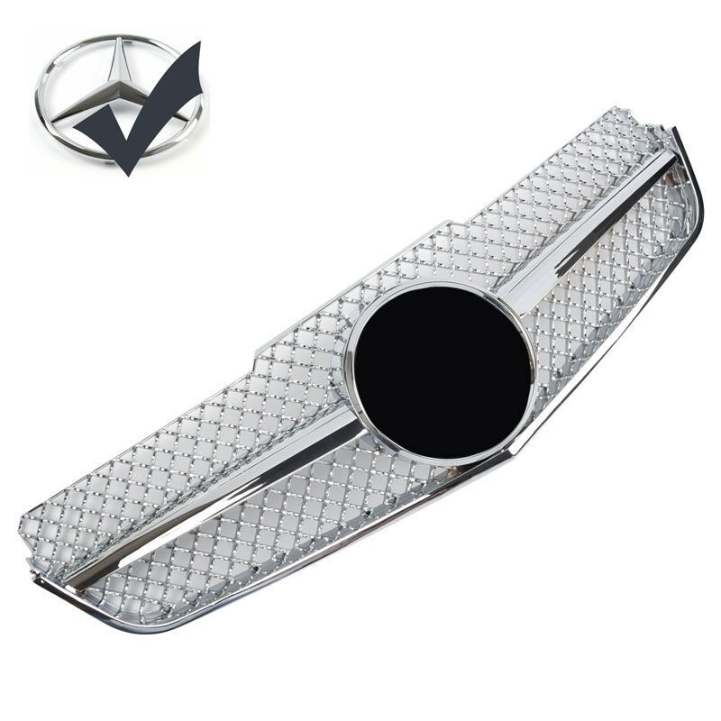 Griglia sportiva per Mercedes W207 E Coupe Cabrio cromata AMG LOOK