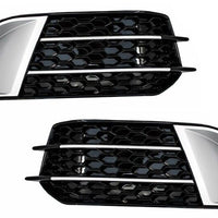Griglie laterali Coperture fendinebbia per Audi A1 8X (2010-2015) RS1 Design Ner