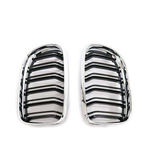 per BMW Serie 3 E90 E91 08-12 Griglia Radiatore M Look Nero Cromato