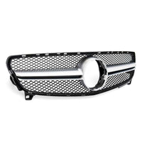 per Mercedes A W176 2015-2018 Griglia Radiatore Nero Argento AMG