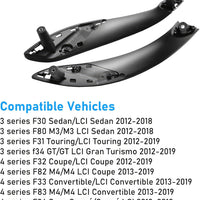 KIT TOTALE 4 MANIGLIE SINISTRA+DESTRA ANT/POST per BMW Serie 3 F30 F31 F34 F80