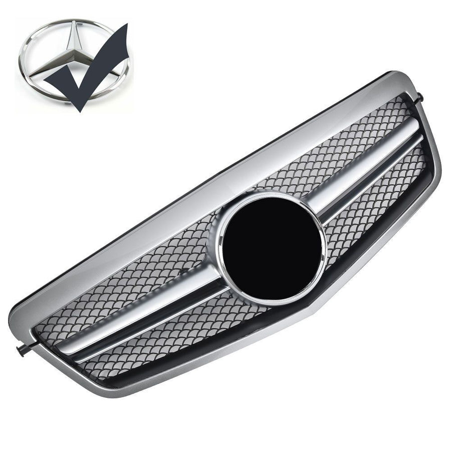 Griglia sportiva griglia per Mercedes W212 S212 E FINO al 2013 argento AMG LOOK
