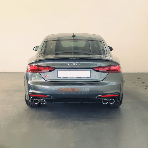 DIFFUSORE *S5 LOOK* per AUDI A5 dal 2021+ S-LINE Restyling NERO LUCIDO ABS