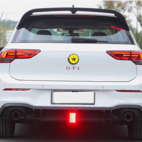 LAME Diffusore per VW GOLF 8 GTI / GTD  con + LED POSTERIORE Nero Lucido ABS