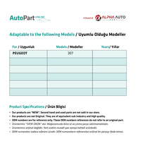 Fascia Airbag (con connettore) per Peugeot 307