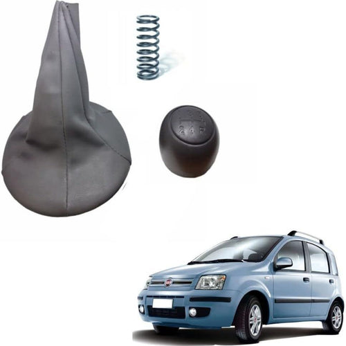 ✨KIT CUFFIA POMELLO MOLLA -> Leva Cambio per FIAT PANDA II 169 2003-2011 5 Marce