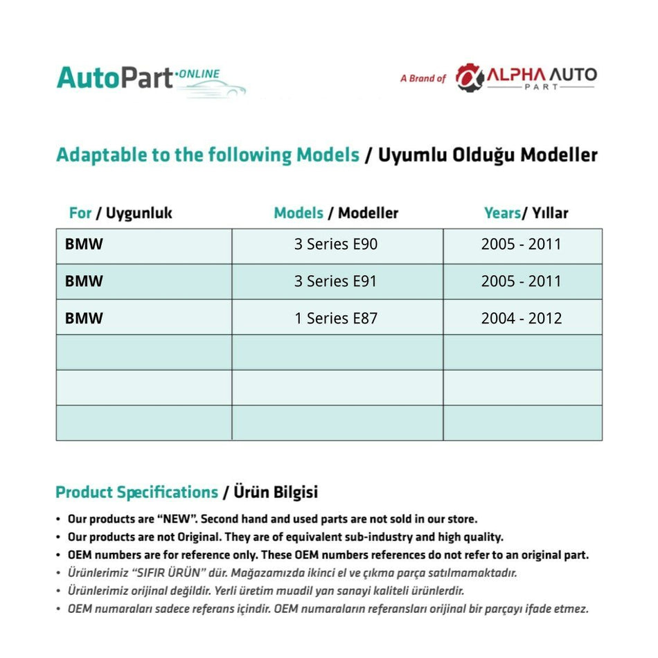 Clip di riparazione regolatore finestrino destro BMW Serie 3 E90 E91