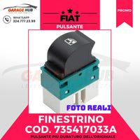 PULSANTE FINESTRINO ALZACRISTALLI TASTO DESTRO INTERRUTTORE FIAT IDEA MUSA DOBLO