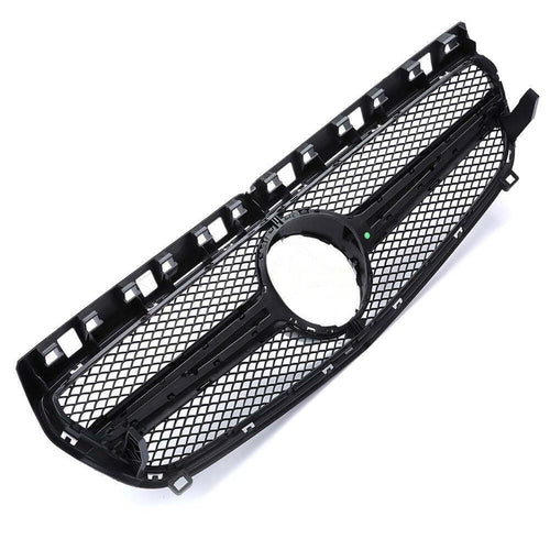 per Mercedes A W176 12-15 Griglia Anteriore Nero Lucido Look AMG