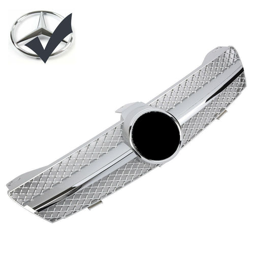 Griglia sportiva griglia per Mercedes W219 CLS 2004-2008 argento cromato AMG ...