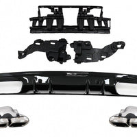 Diffusore Paraurti Posteriore per Mercedes Classe C W205 S205 (2014-2020) C63S D