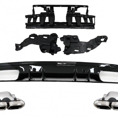 Diffusore Paraurti Posteriore per Mercedes Classe C W205 S205 (2014-2020) C63S D