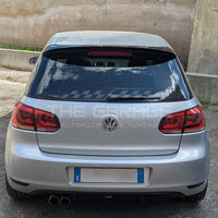 Spoiler posteriore per VW Golf 6 base (non GTD) 09-13 Tetto Nero LUCIDO