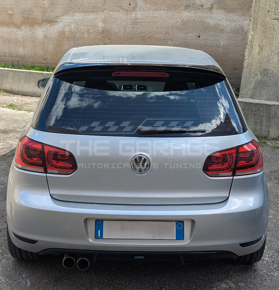 Spoiler posteriore per VW Golf 6 base (non GTD) 09-13 Tetto Nero LUCIDO