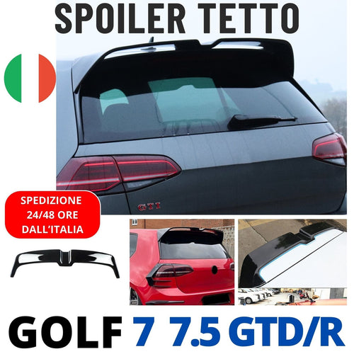 SPOILER "Oettinger Style" per VW GOLF 7 7.5 -> GTI GTD R  TETTO POSTERIORE