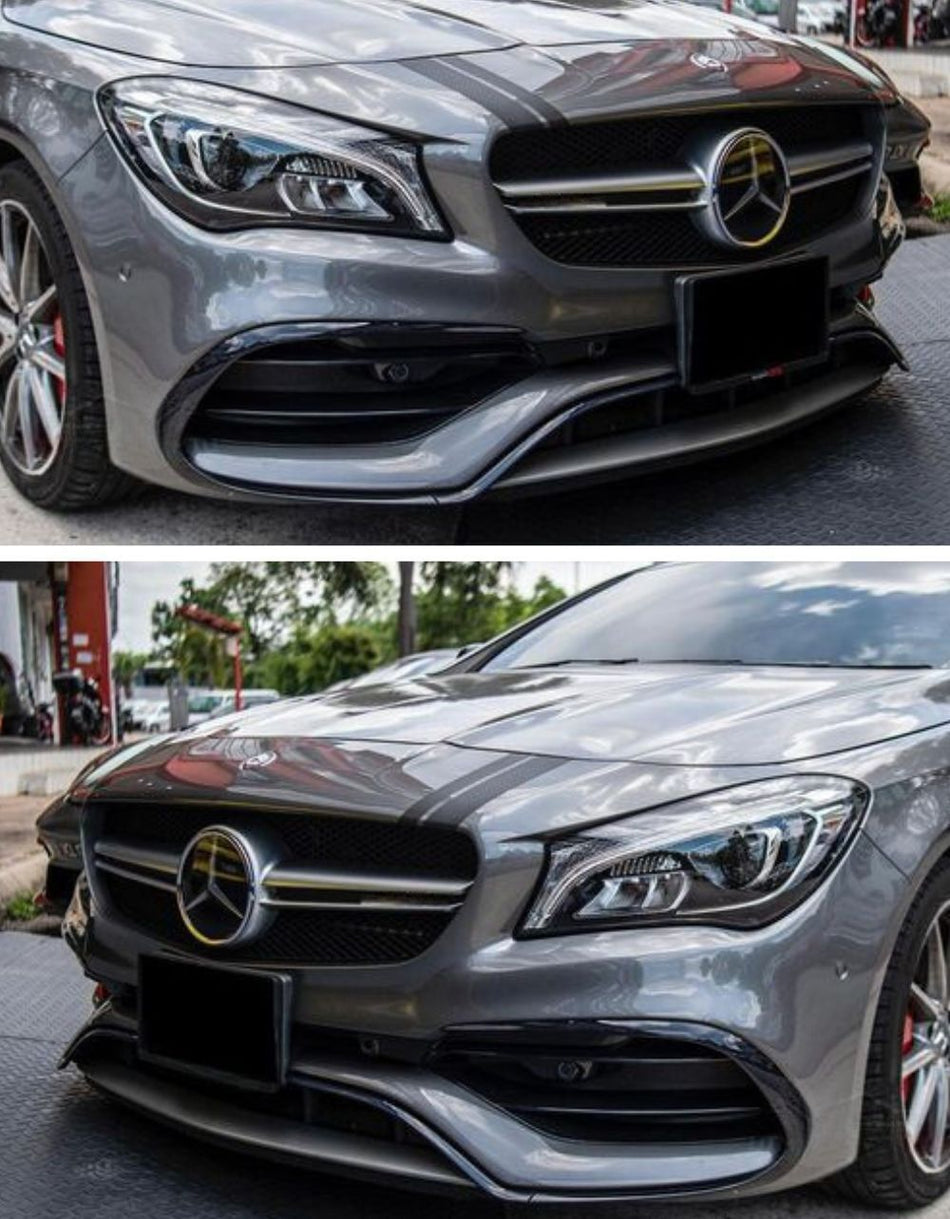 per Mercedes X117 CLA 2015-2018 Griglia Anteriore Look AMG