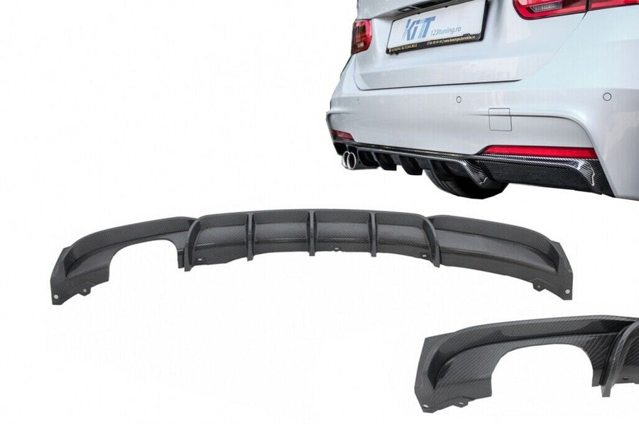 Diffusore spoiler paraurti posteriore in carbonio per BMW Serie 3 F30 F31 (2011-