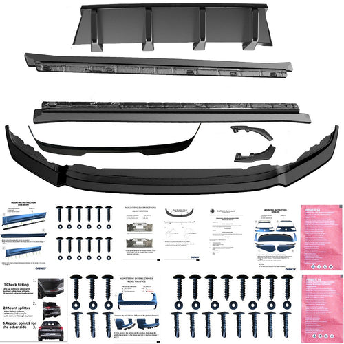 Bodykit Carrozzeria Pacchetto Sportivo per VW VOLKSWAGEN Tiguan MK2 R-Line 2015-2020