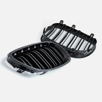 per Serie 5 E60 E61 2003-2010 Griglia M Look Nero Lucido