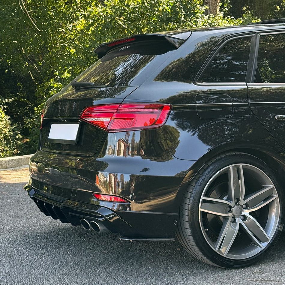 Splitter laterali posteriori compatibili con AUDI S3 Sportback 8V Facelift 2016-