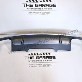 DIFFUSORE Posteriore RS4 per Audi A4 B9-8W (2015-2019) con Bordatura SILVER