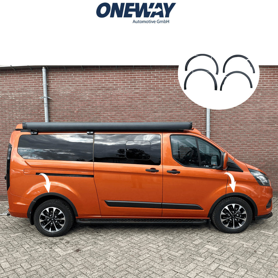 Rivestimenti passaruota compatibili con FORD Transit Custom MK1 Facelift 2018-20