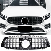 GRIGLIA PANAMERICANA per MERCEDES, CLASSE A W177 2018-2023 ANTERIORE NERA AMG