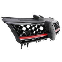 Griglia a NIDO D'APE per G OLF 7 12-17 Calandra SPORT Nero LUCIDA Barra Rossa