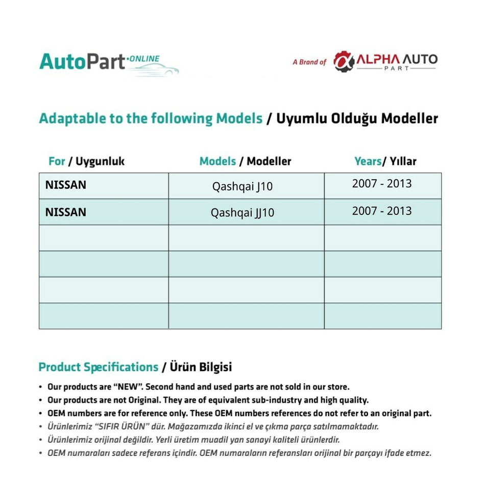 Maniglia Interna Porta Destra Nissan Qashqai J10/JJ10