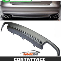 DIFFUSORE S6 per AUDI A6 C7 (2012-2015) sia AVANT che BERLINA -> ABS SILVER