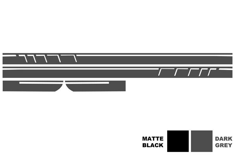 Decalcomanie laterali Adesivo in vinile Grigio scuro per Mercedes CLA W117 C117