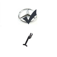 per Mercedes C W203 00-07 Griglia Anteriore Nero Opaco AMG