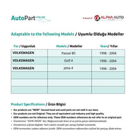 Finitura Maniglia Porta in Alzacristalli per per VW Passat B5 Golf 4 Jetta