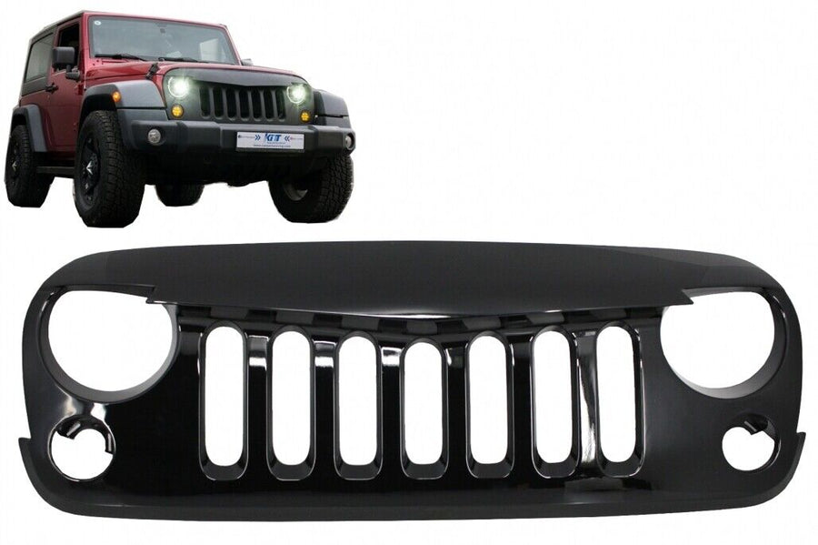 Griglia anteriore centrale per JEEP Wrangler / Rubicon JK (2007-2017) Angry Vade