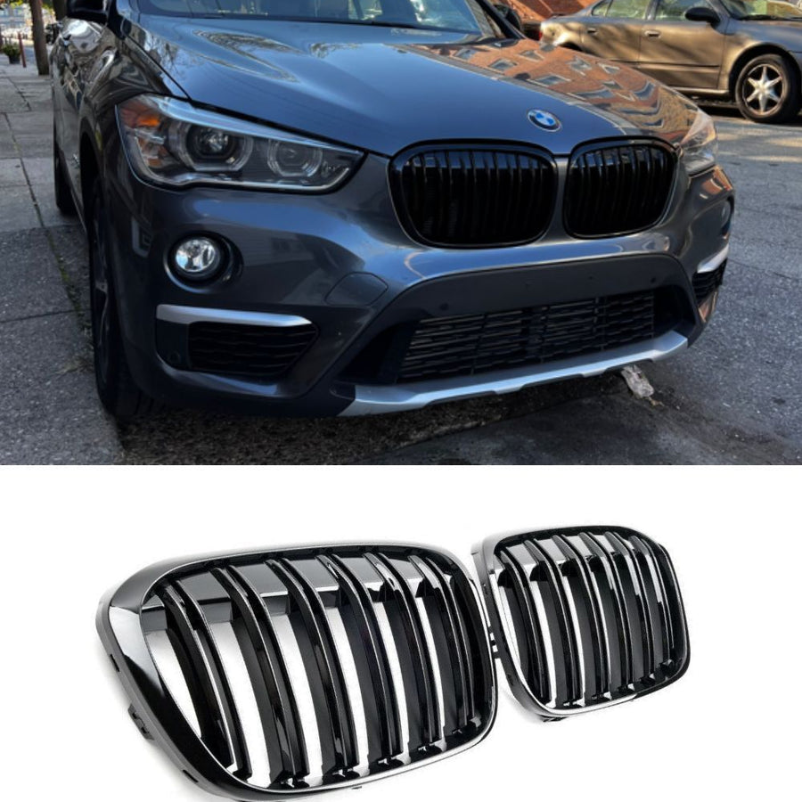 per X1 F48 2015-2019 Griglia Radiatore M Look Nero Lucido