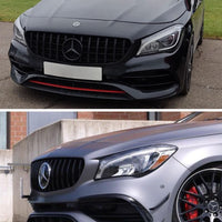 per Mercedes C117 CLA 2013-2018 Griglia Radiatore Panamericana AMG