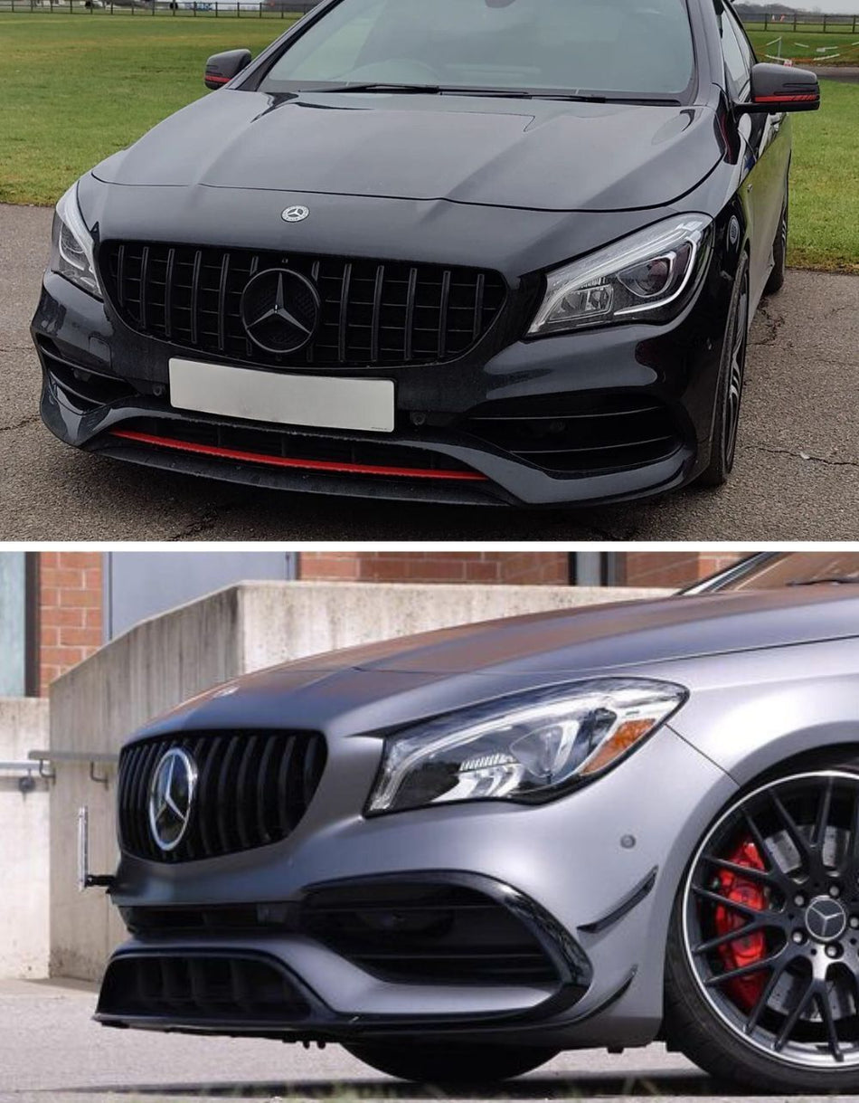 per Mercedes C117 CLA 2013-2018 Griglia Radiatore Panamericana AMG