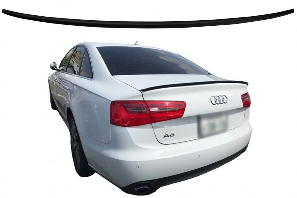 Spoiler per bagagliaio per Audi A6 C7 4G 4 porte (2011-2018) Nero opaco