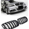 A per E90 E91 DAL 08 SPORT GRIGLIA RADIATORE DOPPIO PONTE NERO LUCIDO