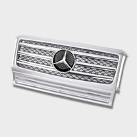 per Mercedes G W463 1990-2017 Griglia Radiatore Sport Argento